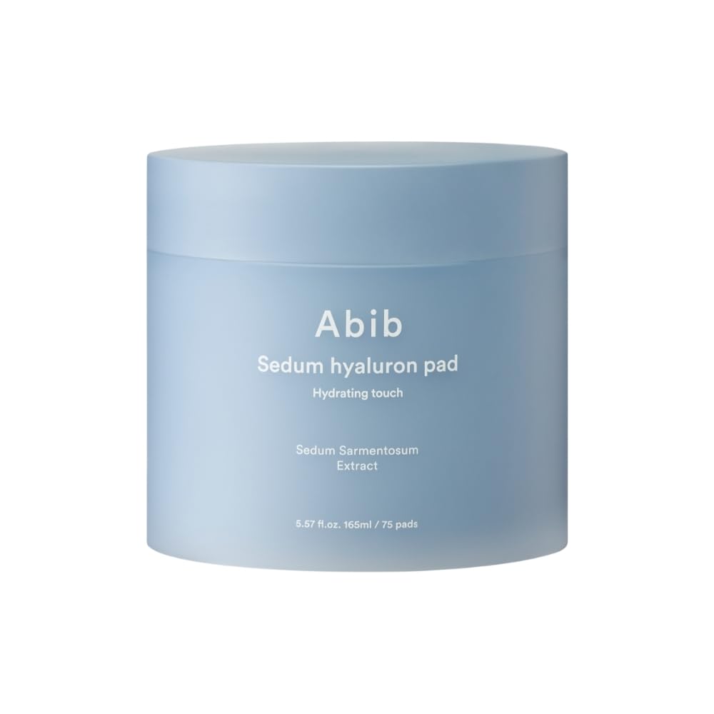 Abib Sedum Hyaluron Pad Hydrating Touch (75 Pads) I Hyaluronic Acid, Hydrating and Improving Skin Texture, Mild Exfoliation