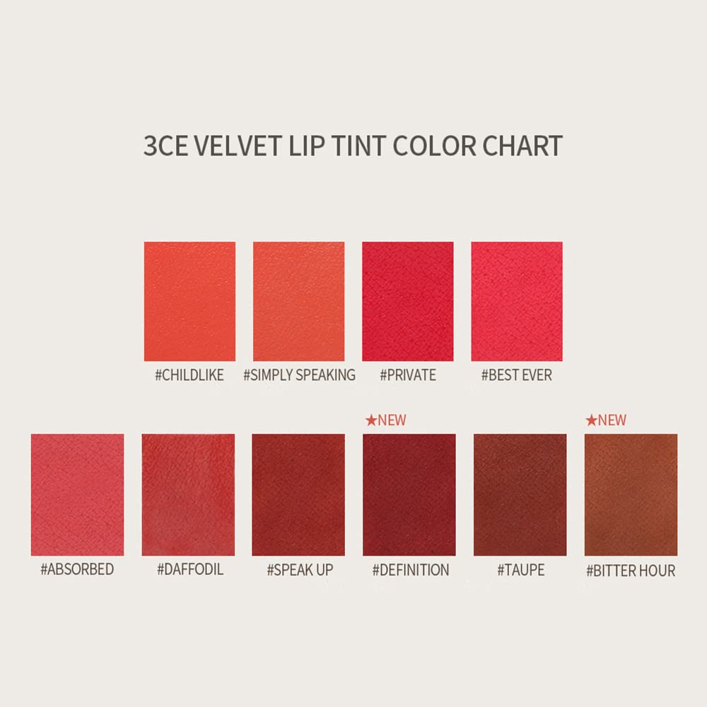 3CE Velvet (VELVET LIP TINT #DAFFODIL)